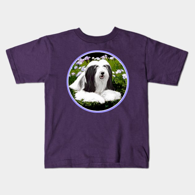 Bearded Collie Kids T-Shirt by Alpen Designs